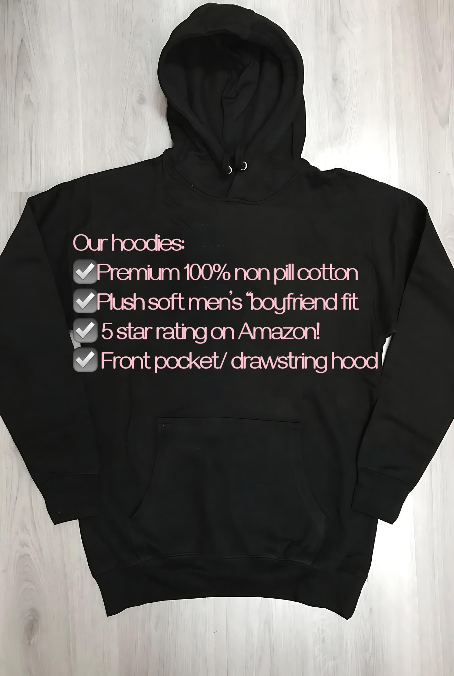 Vamp Vampire Bat Wings "Boyfriend Fit" Hoodie