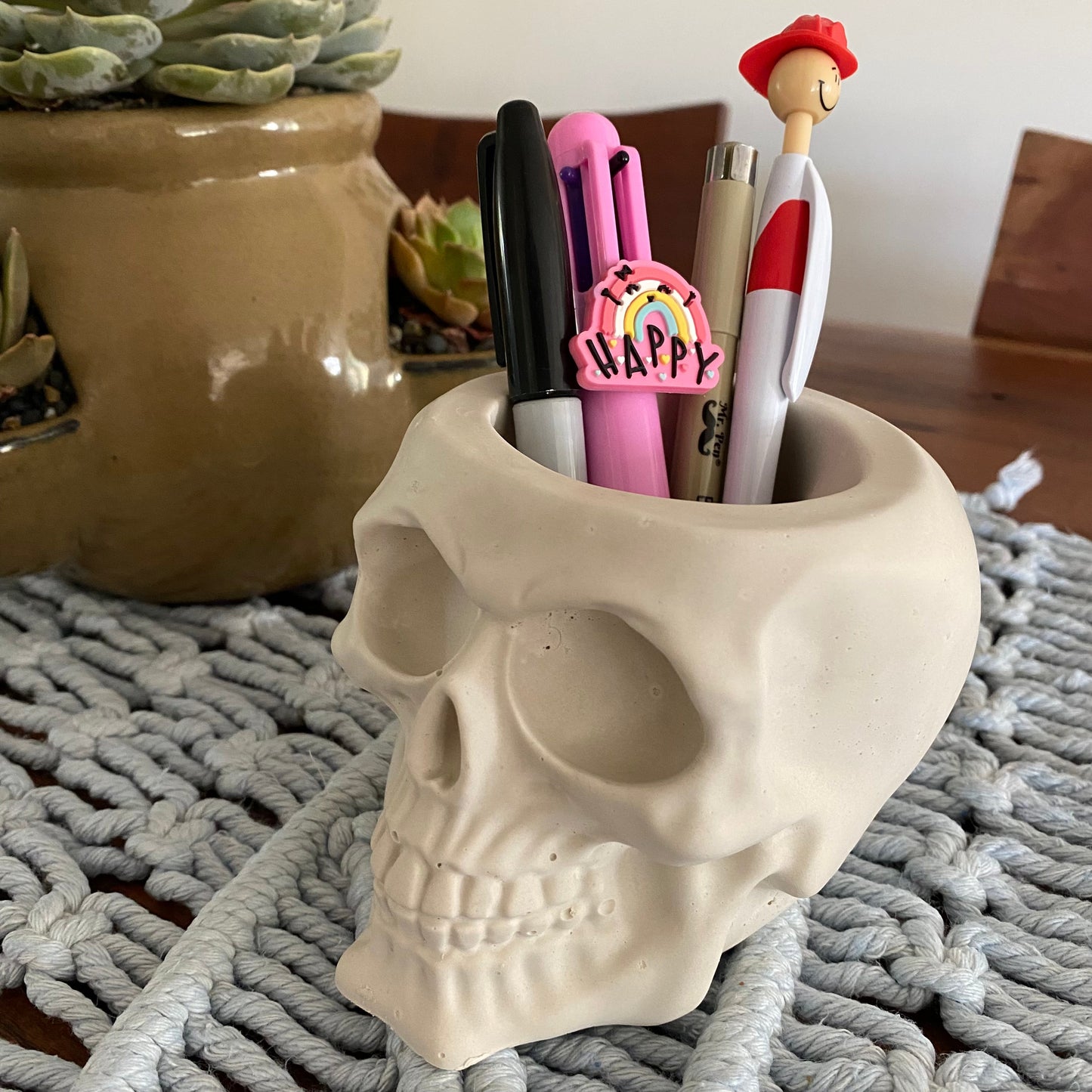 4” Skull Planter Silicone Mold