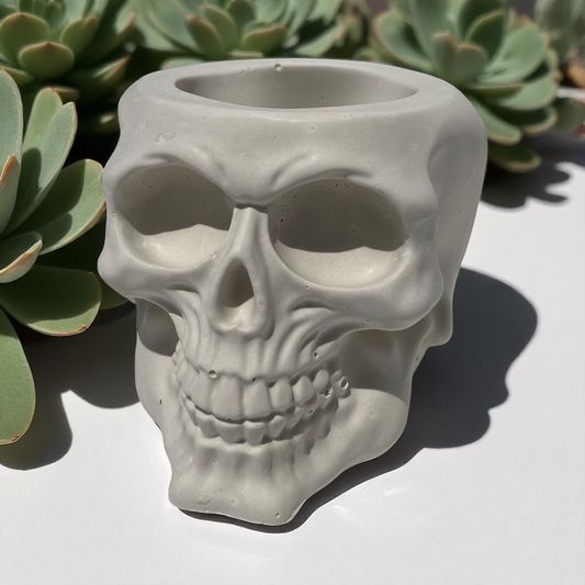 4” Skull Planter Silicone Mold