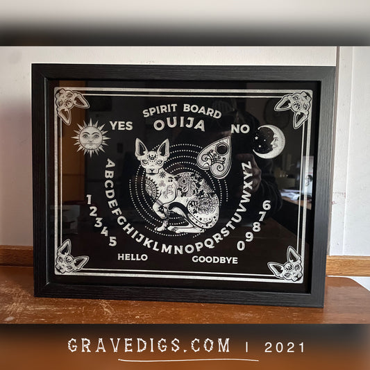 Ouija Board Light Box | Gothic Lamp Decor | LED Multicolor Remote or Smartphone App Controlled