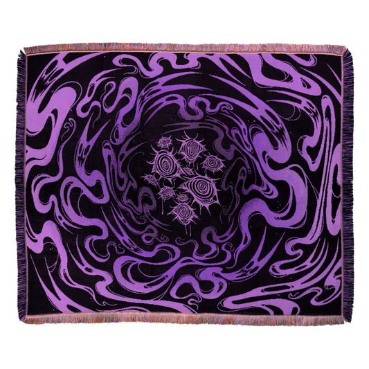 Lilac Underworld - Ghost Portal Woven Blanket