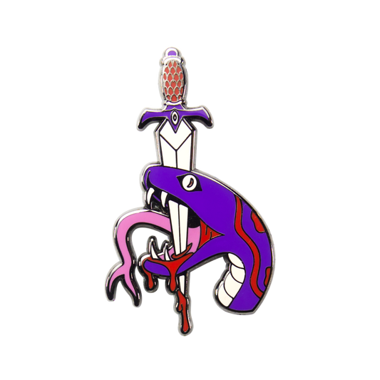 Lockjaw - Dagger Snake Enamel Pin