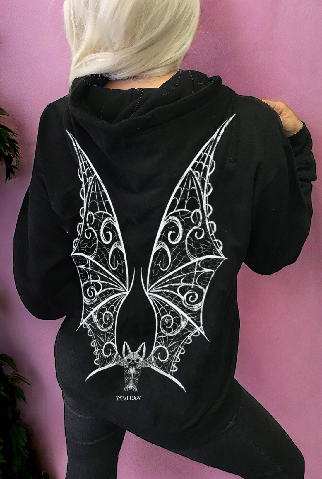 Vamp Vampire Bat Wings "Boyfriend Fit" Hoodie