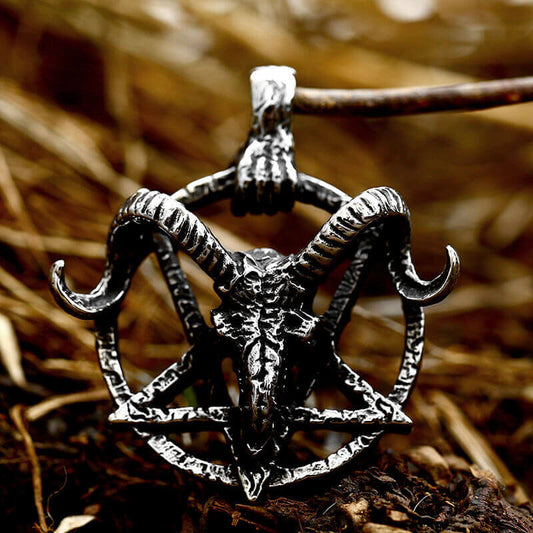Baphomet Goat Head Stainless Steel Satan Pendant