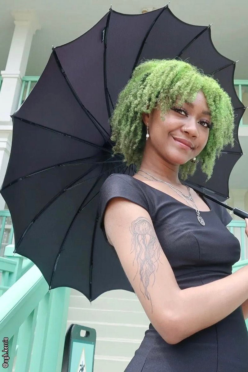 Batwing Pagoda Umbrella MIDNIGHT BLACK