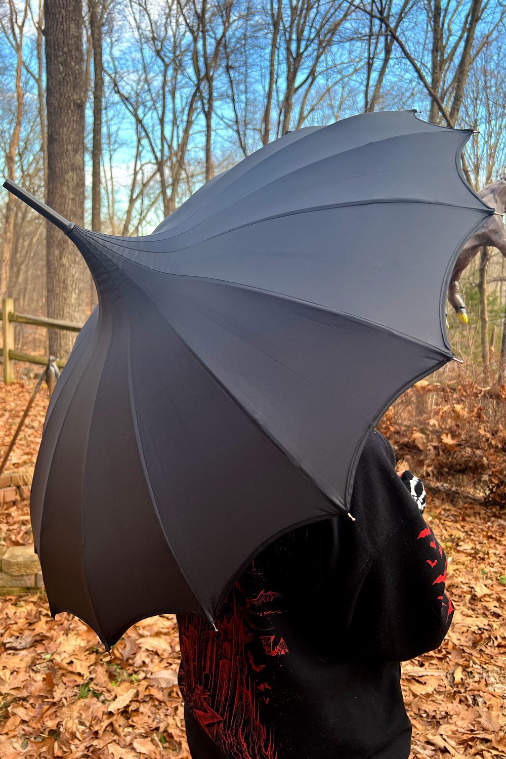 Batwing Pagoda Umbrella MIDNIGHT BLACK