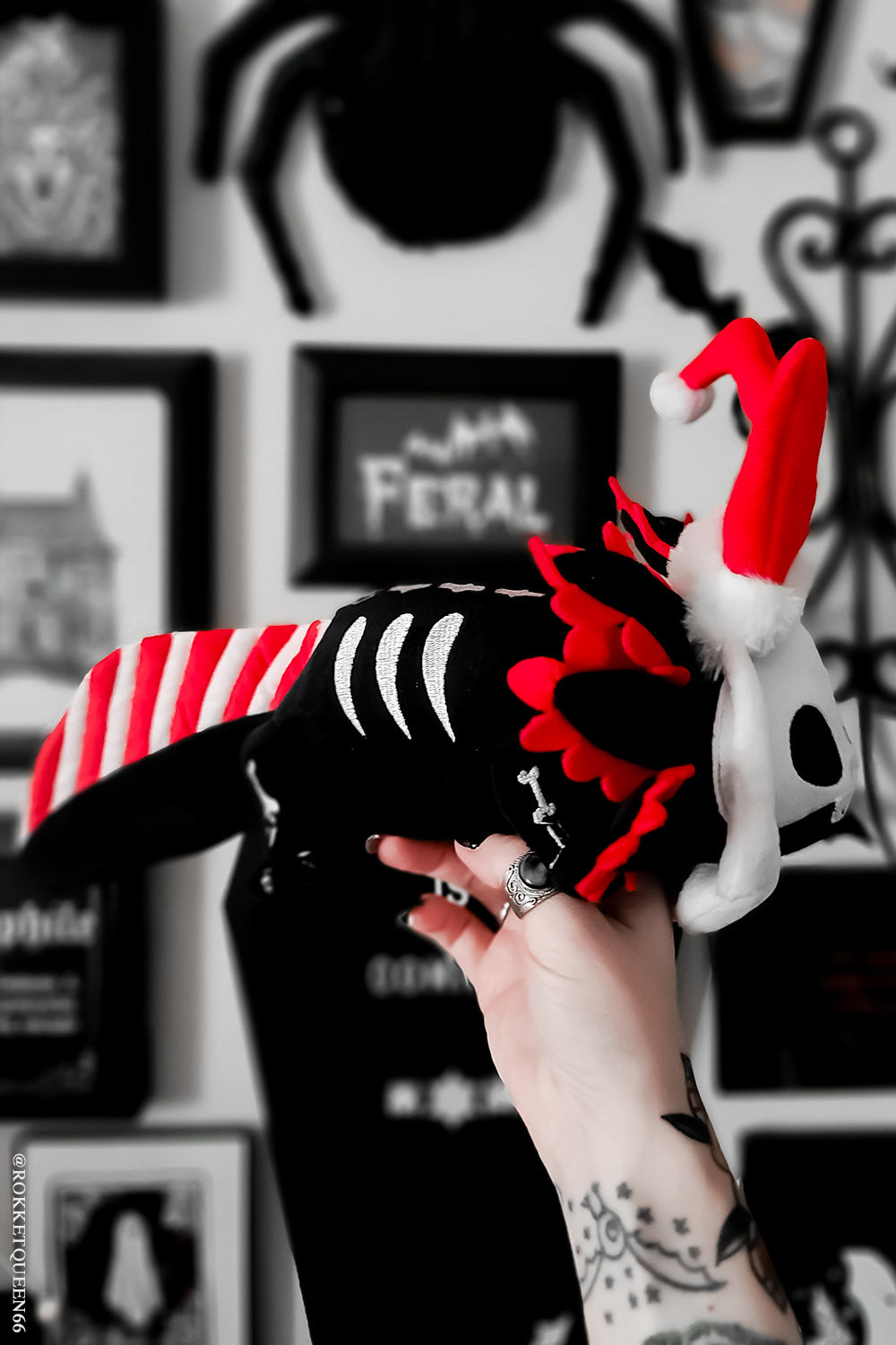 Santa Spooksalotl Plush Toy Limited Holiday Edition