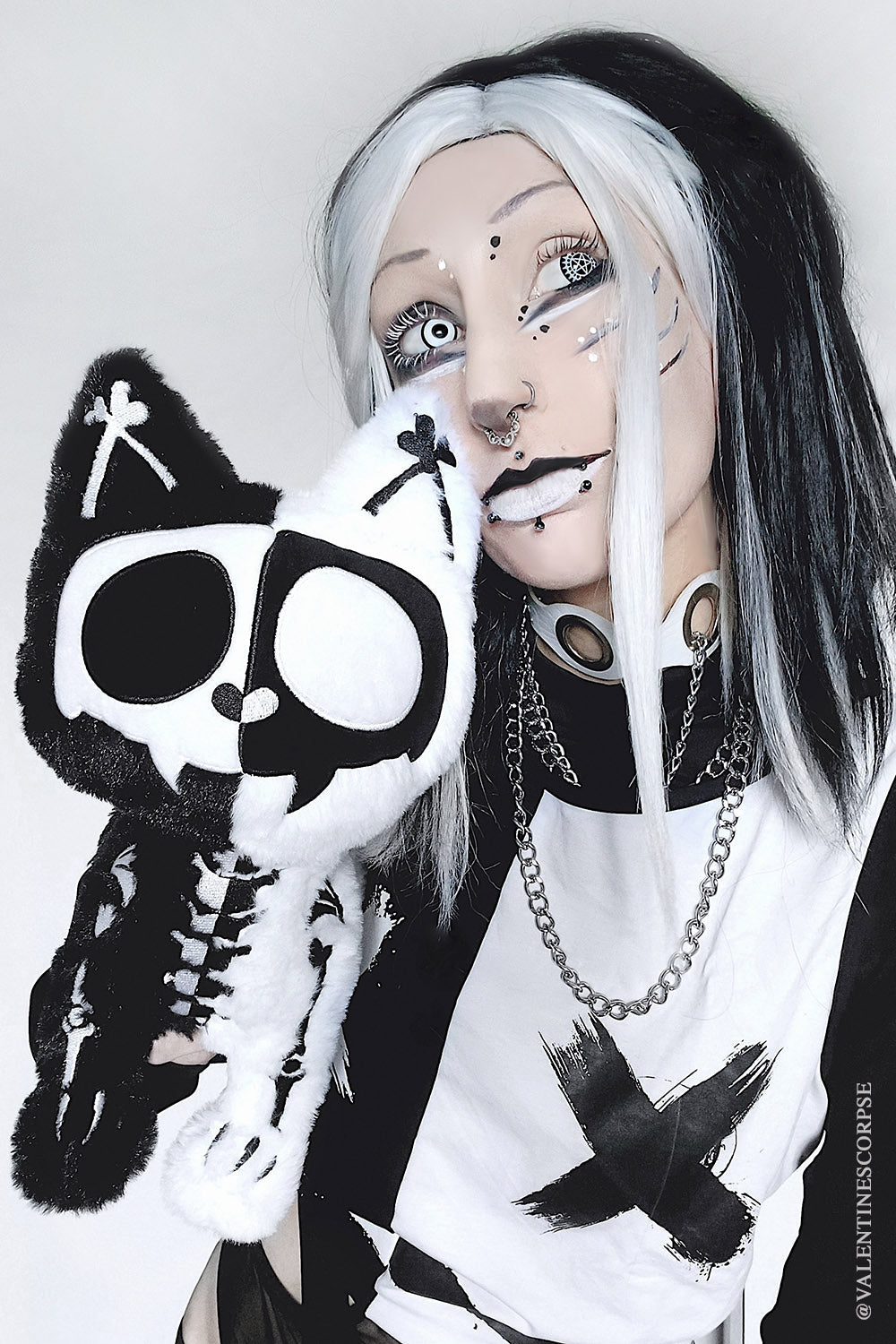 Splitzokitty Plush Toy Black and White Limited Edition