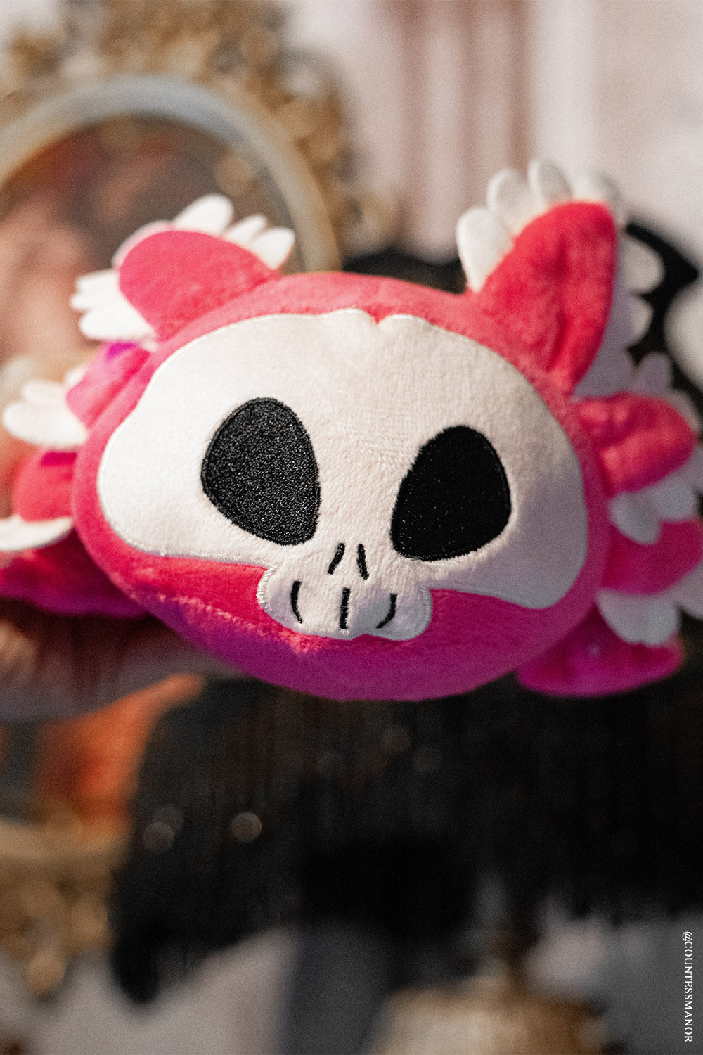 Pink Spooksalotl the Axolotl Plush Toy Limited Edition