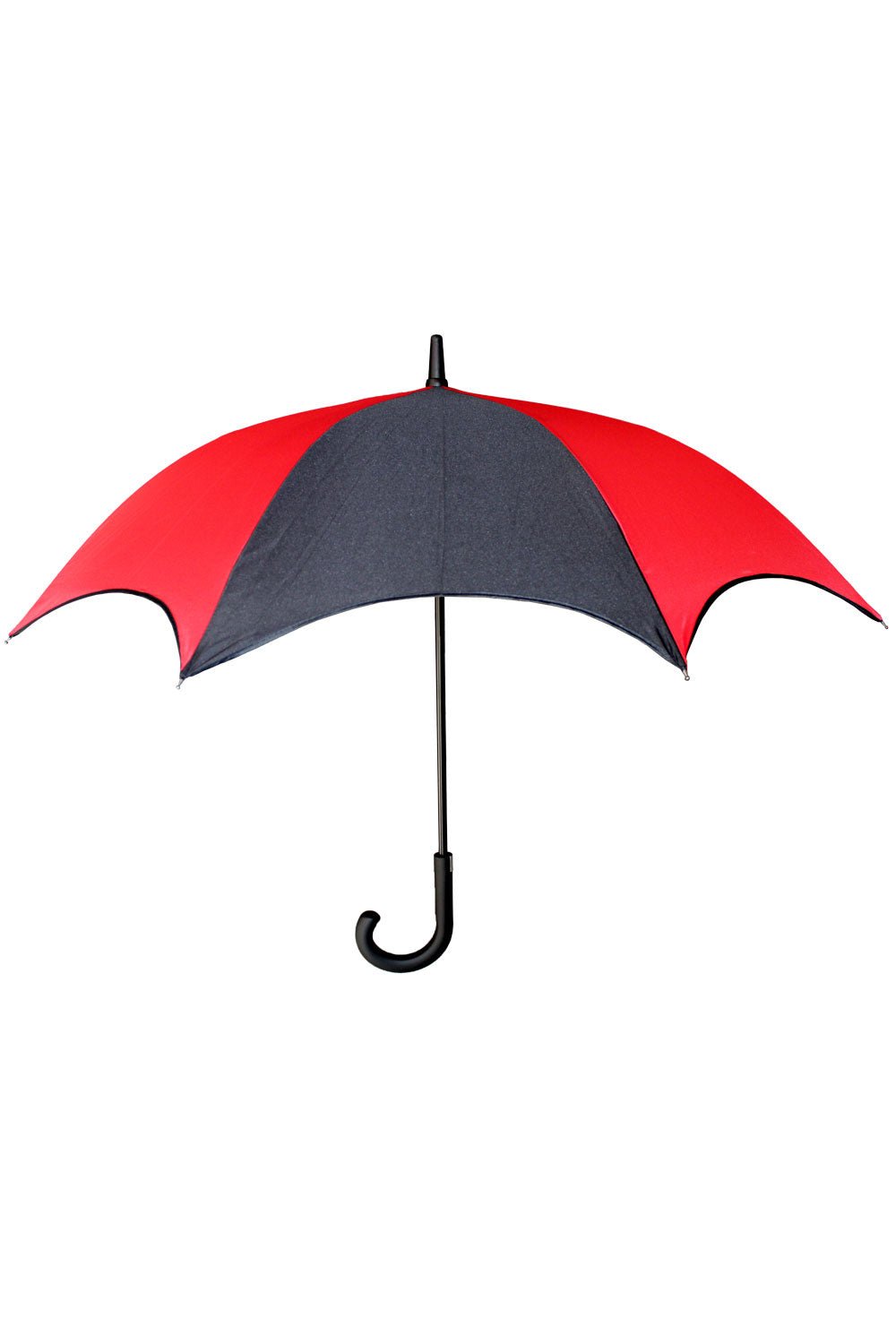 Funeral Procession Umbrella BLACK and RED