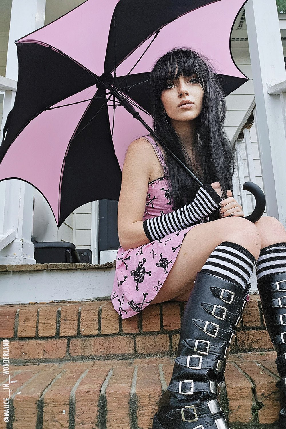 Funeral Procession Umbrella PASTEL PINK