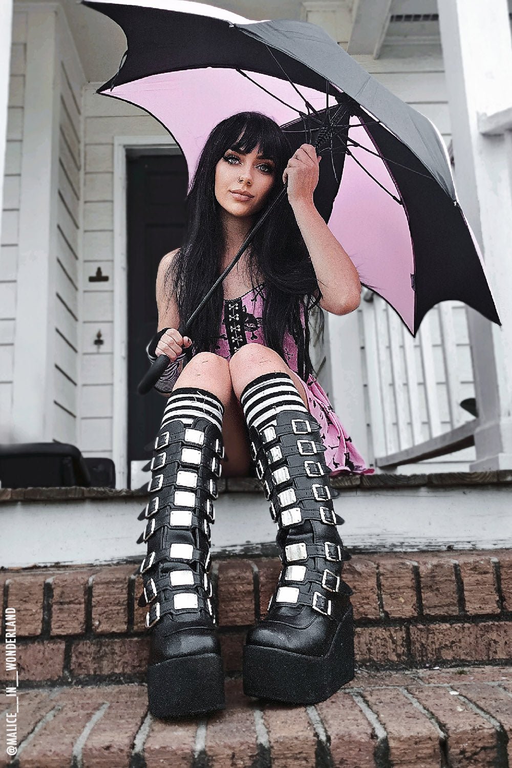 Funeral Procession Umbrella PASTEL PINK