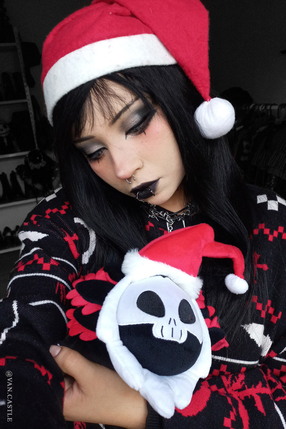 Santa Spooksalotl Plush Toy Limited Holiday Edition