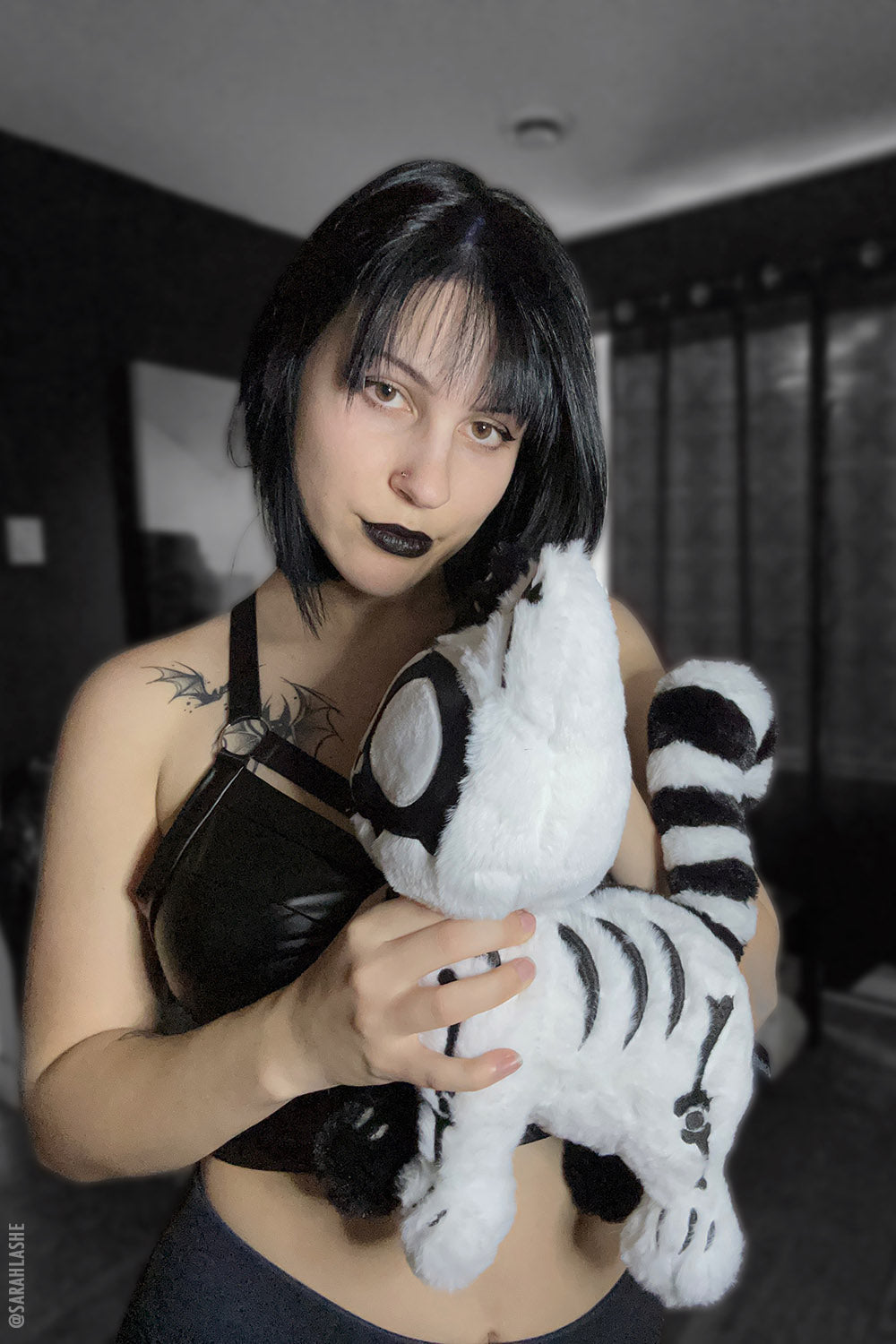 Splitzokitty Plush Toy Black and White Limited Edition