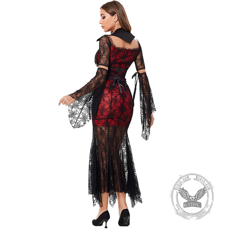 Gothic Vampire Witch Halloween Dress