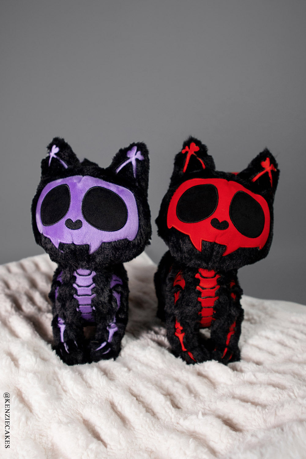 Skelekitty Plush Toy Purple Bones Limited Edition
