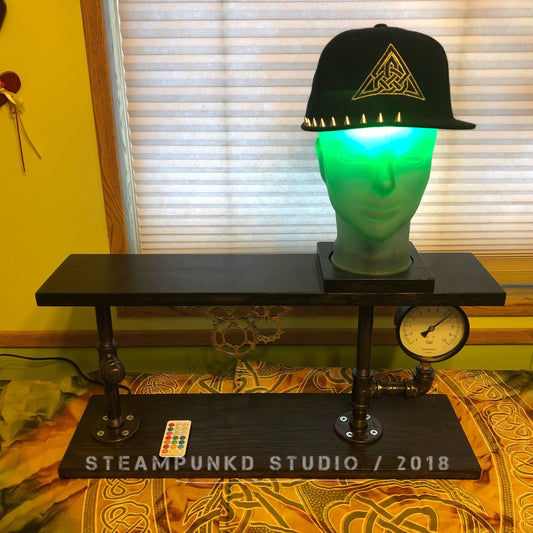Glass Mannequin Head Tabletop Desk Lamp Style 4