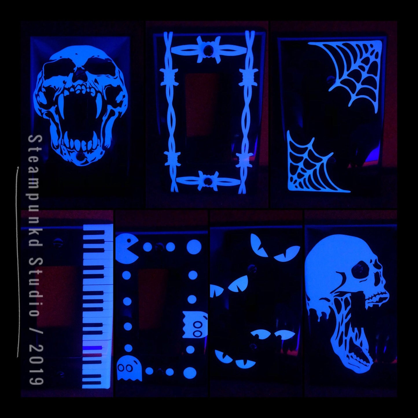 Custom Glow in the Dark Single Wide Light Switch and Outlet Cover Plates