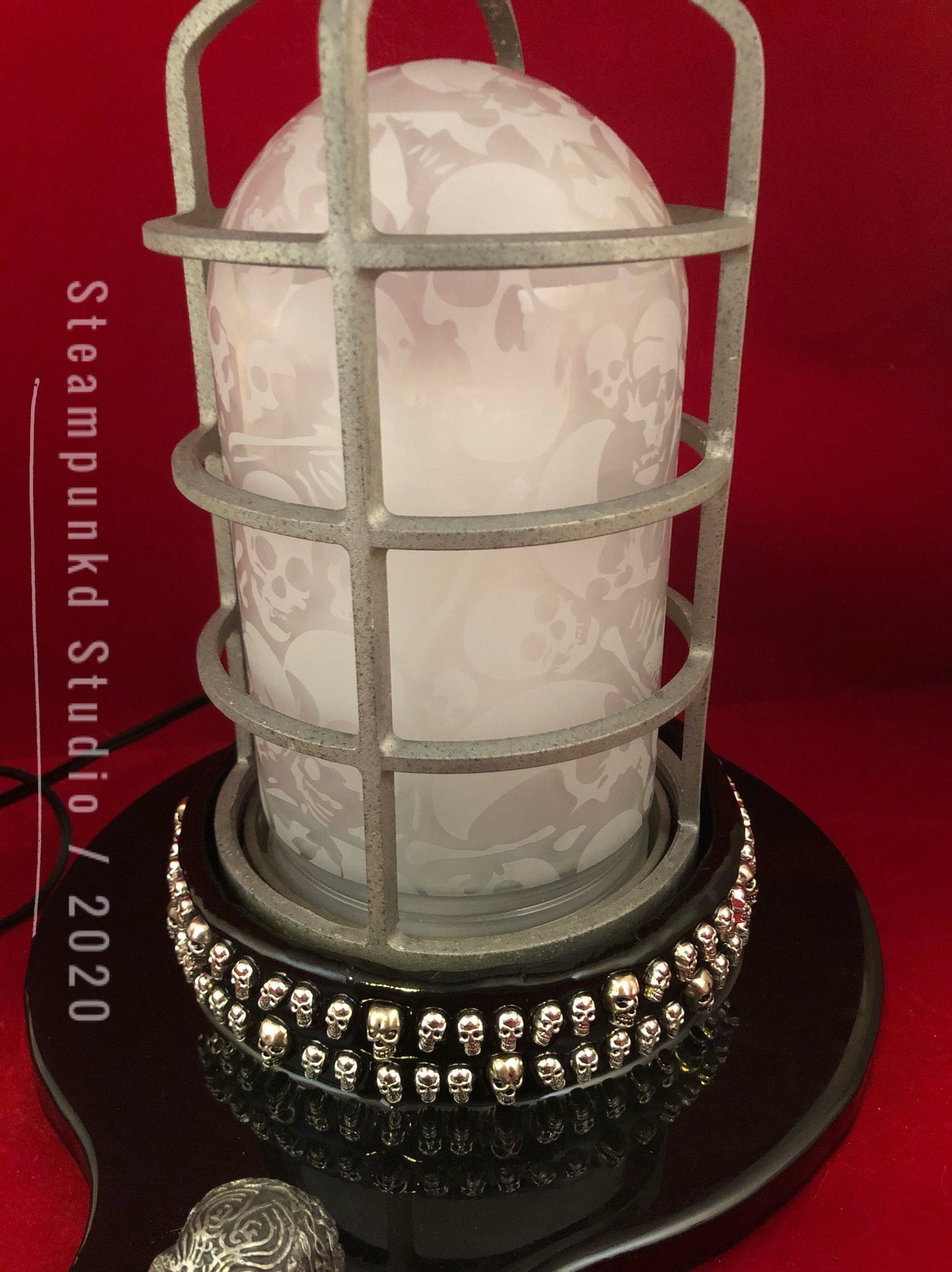 Skull Lamp | Handmade | Hidden On Off Switch