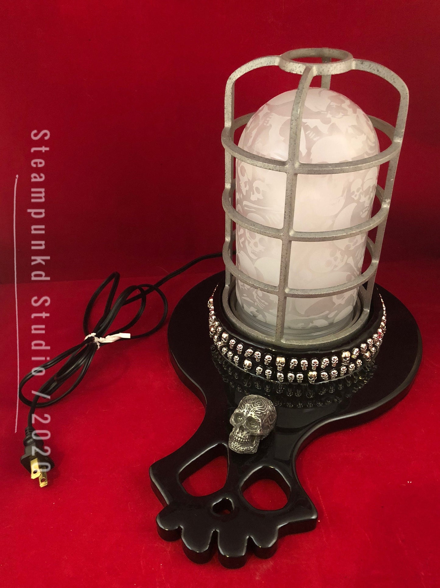 Skull Lamp | Handmade | Hidden On Off Switch