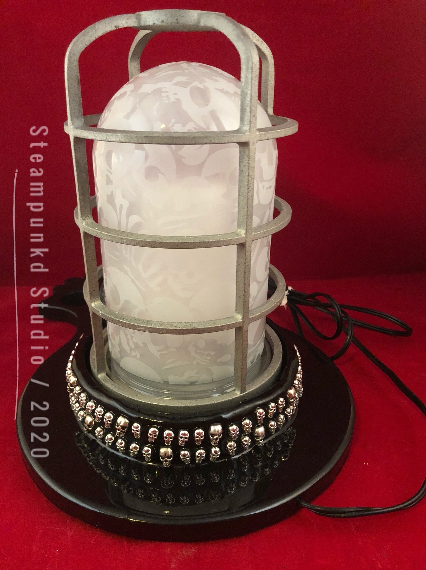 Skull Lamp | Handmade | Hidden On Off Switch