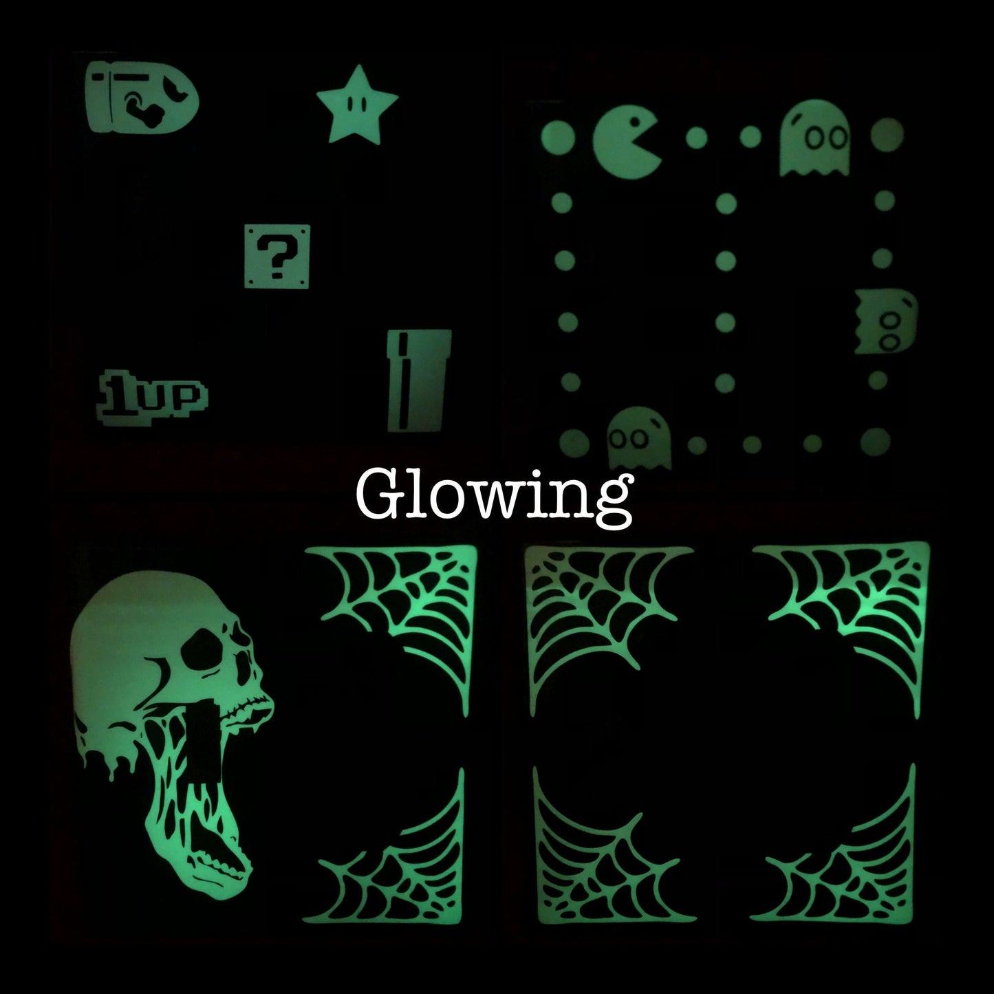 Custom Glow in the Dark Double Wide Light Switch and Outlet Cover Plates