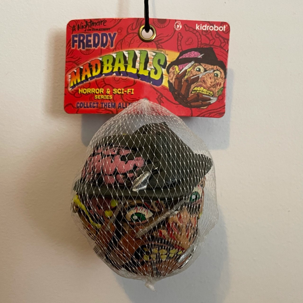 Freddy Krueger Horror Ball | Madballs Kidrobot | Gothic Dark Toy Collection