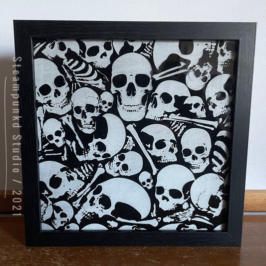 Skull Light Box | LED Ossuary Skulls n Bones | Multicolor Remote or Smartphone App Controlled