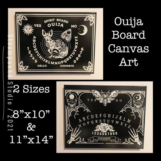 Ouija Board Canvas Art | Canvas Wall Art | Canvas Handmade Prints | Gothic Home Decor
