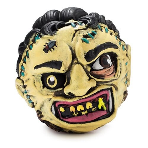 Leatherface Texas Chainsaw Massacre Horror Ball | Madballs Kidrobot | Gothic Dark Toy Collection