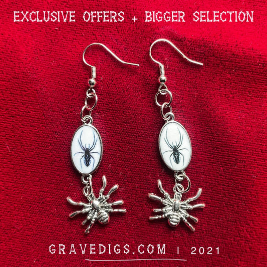 Spider Earrings 2 | Gothic Horror Fantasy Halloween