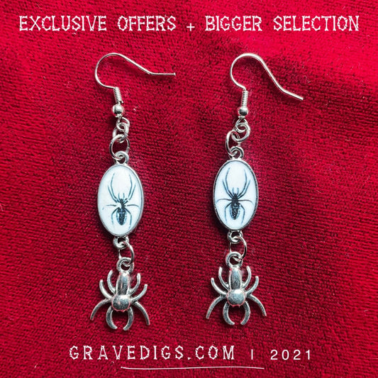 Spider Earrings 3 | Gothic Horror Fantasy Halloween