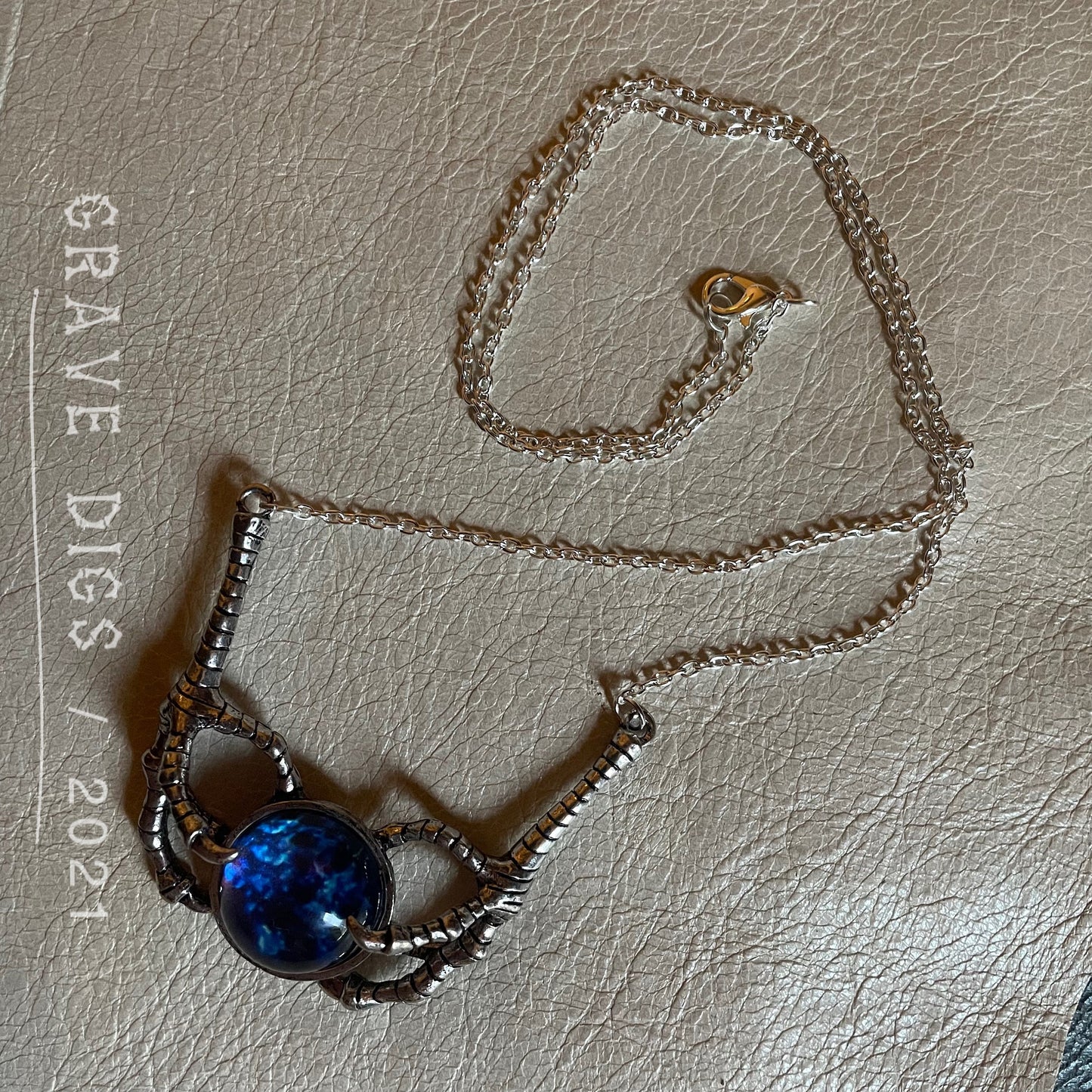 Dragons Breath Claw Pendant Necklace | Gothic Fashion Jewelry