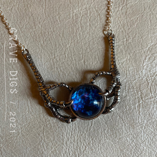 Dragons Breath Claw Pendant Necklace | Gothic Fashion Jewelry