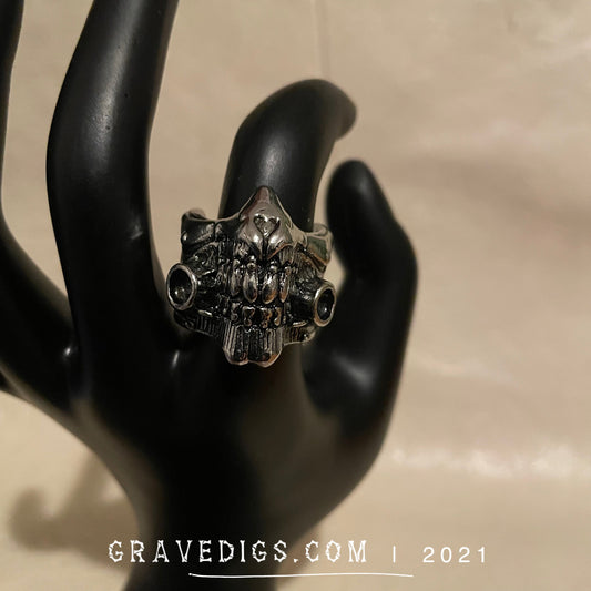 Mad Max Skull Ring | Stainless Steel | Gothic Horror Fantasy Halloween
