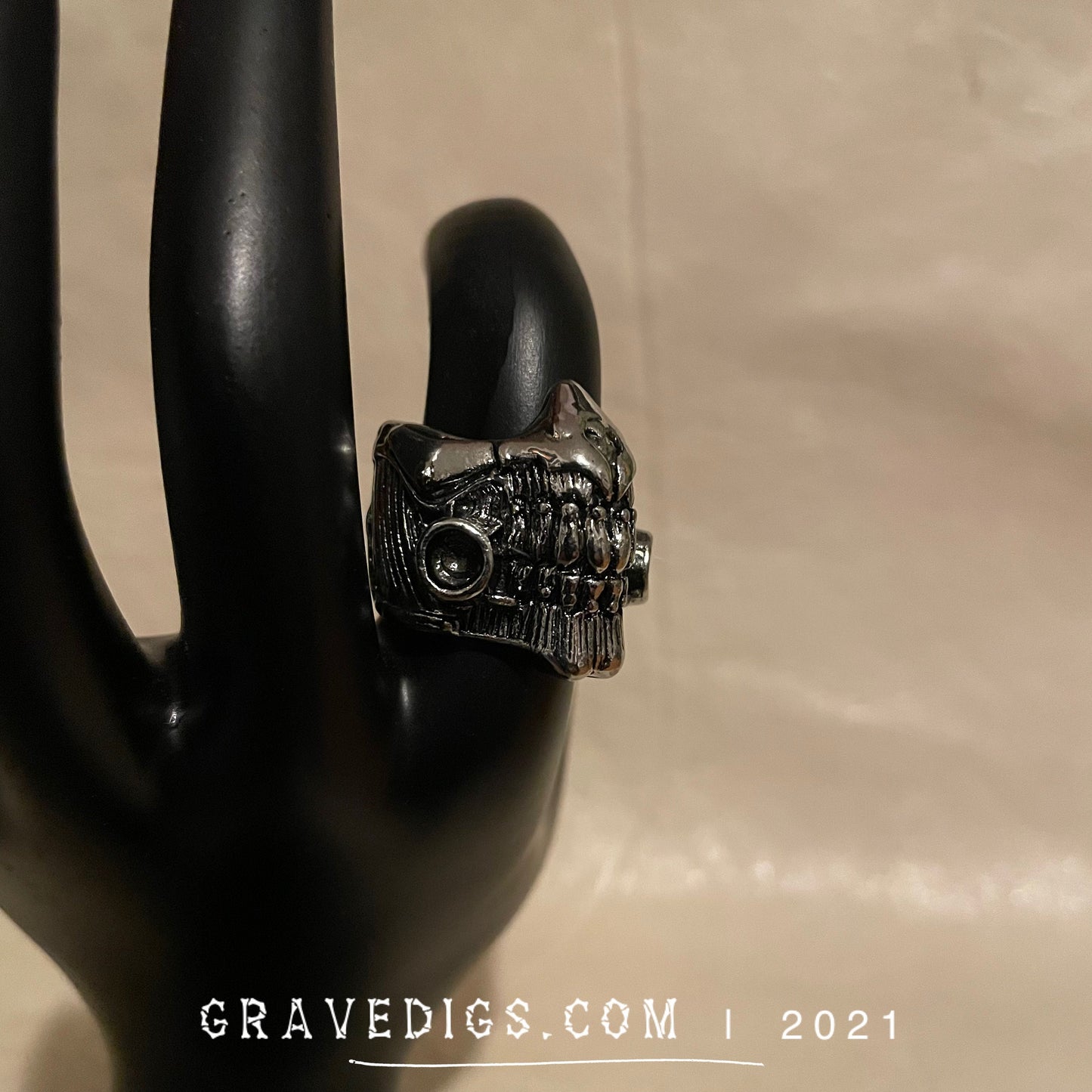 Mad Max Skull Ring | Stainless Steel | Gothic Horror Fantasy Halloween