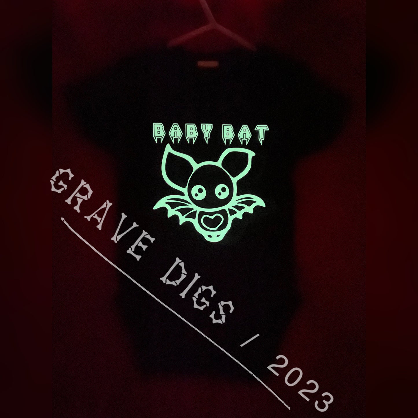 Baby Bat | Custom Glow in the Dark Gothic Baby Onesie