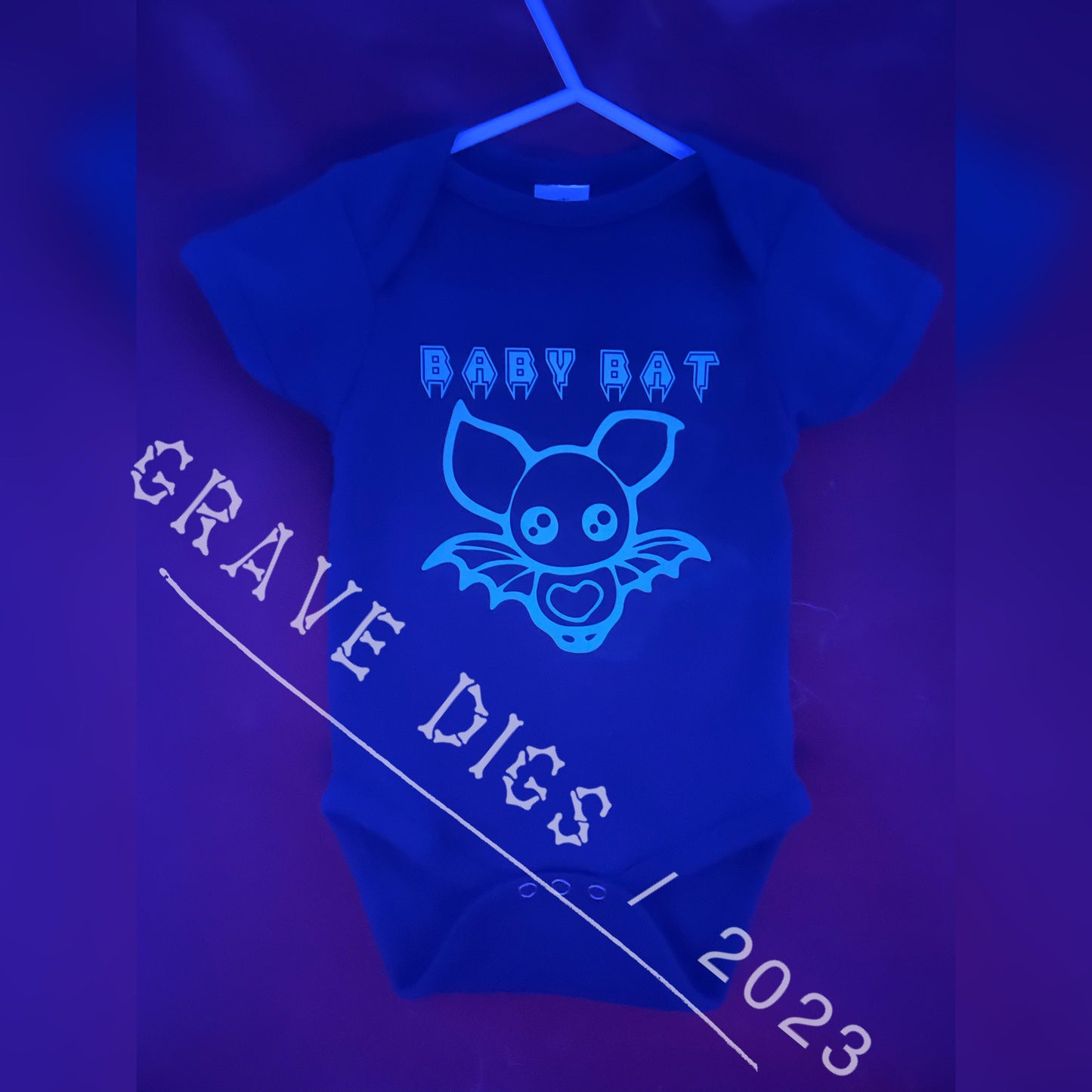 Baby Bat | Custom Glow in the Dark Gothic Baby Onesie