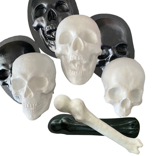 Skull and Femur Mold Bundle