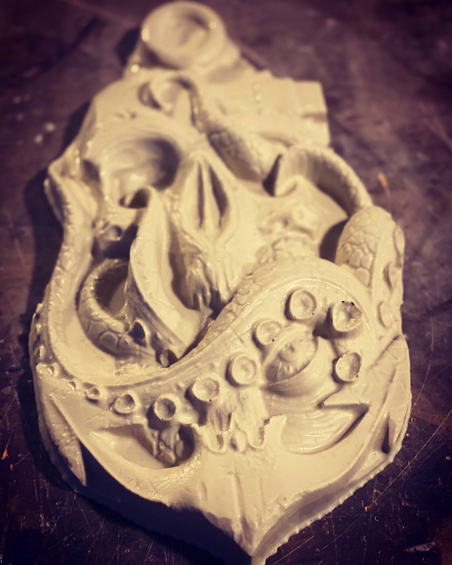 Kraken Skull Mold
