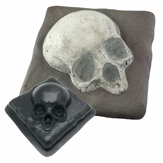 Skull On A Rock Mold