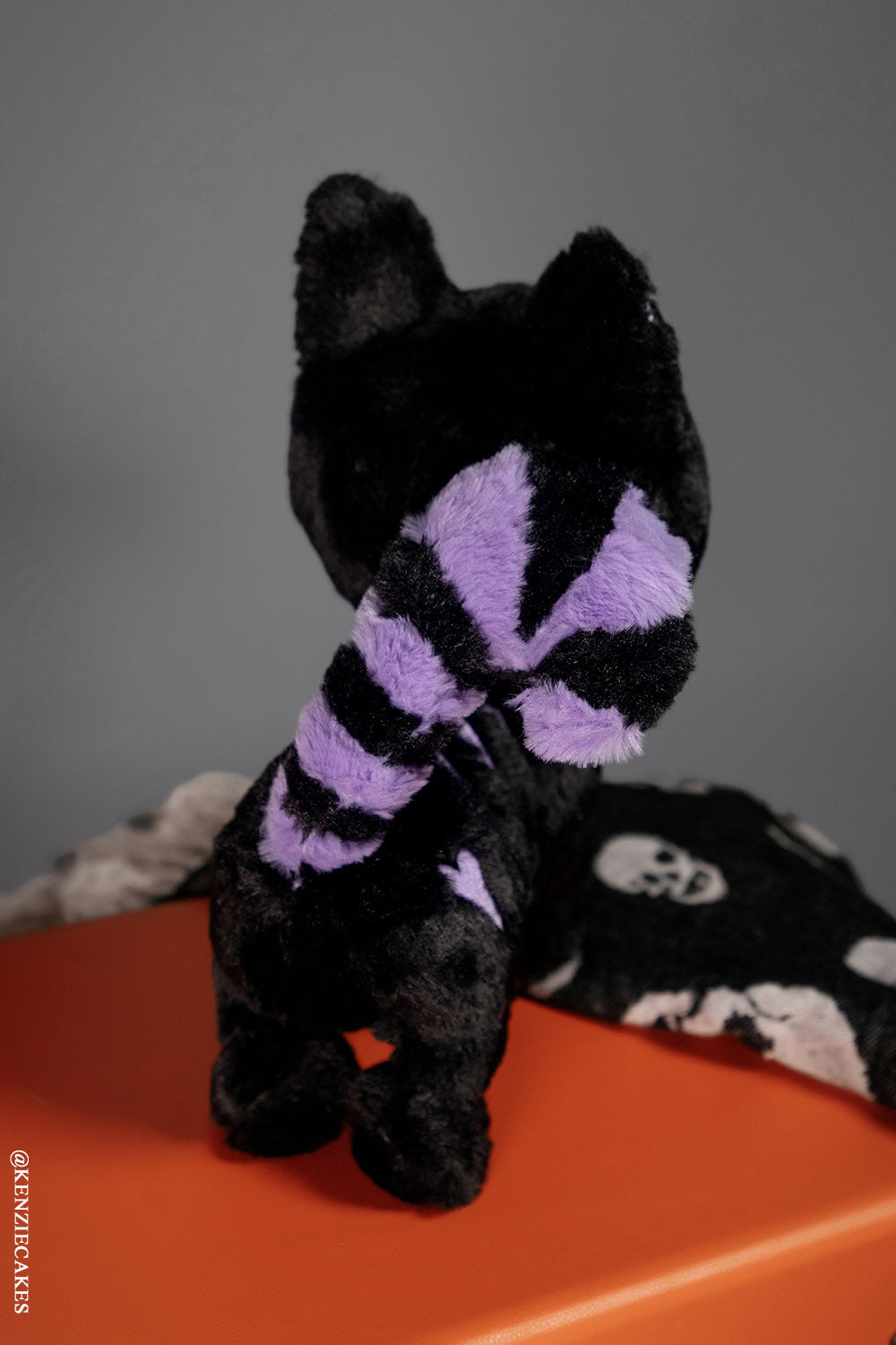 Skelekitty Plush Toy Purple Bones Limited Edition