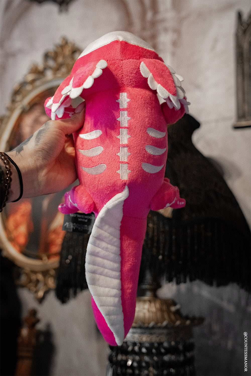 Pink Spooksalotl the Axolotl Plush Toy Limited Edition