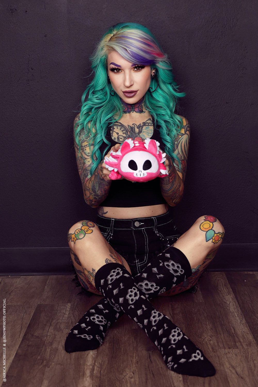 Pink Spooksalotl the Axolotl Plush Toy Limited Edition