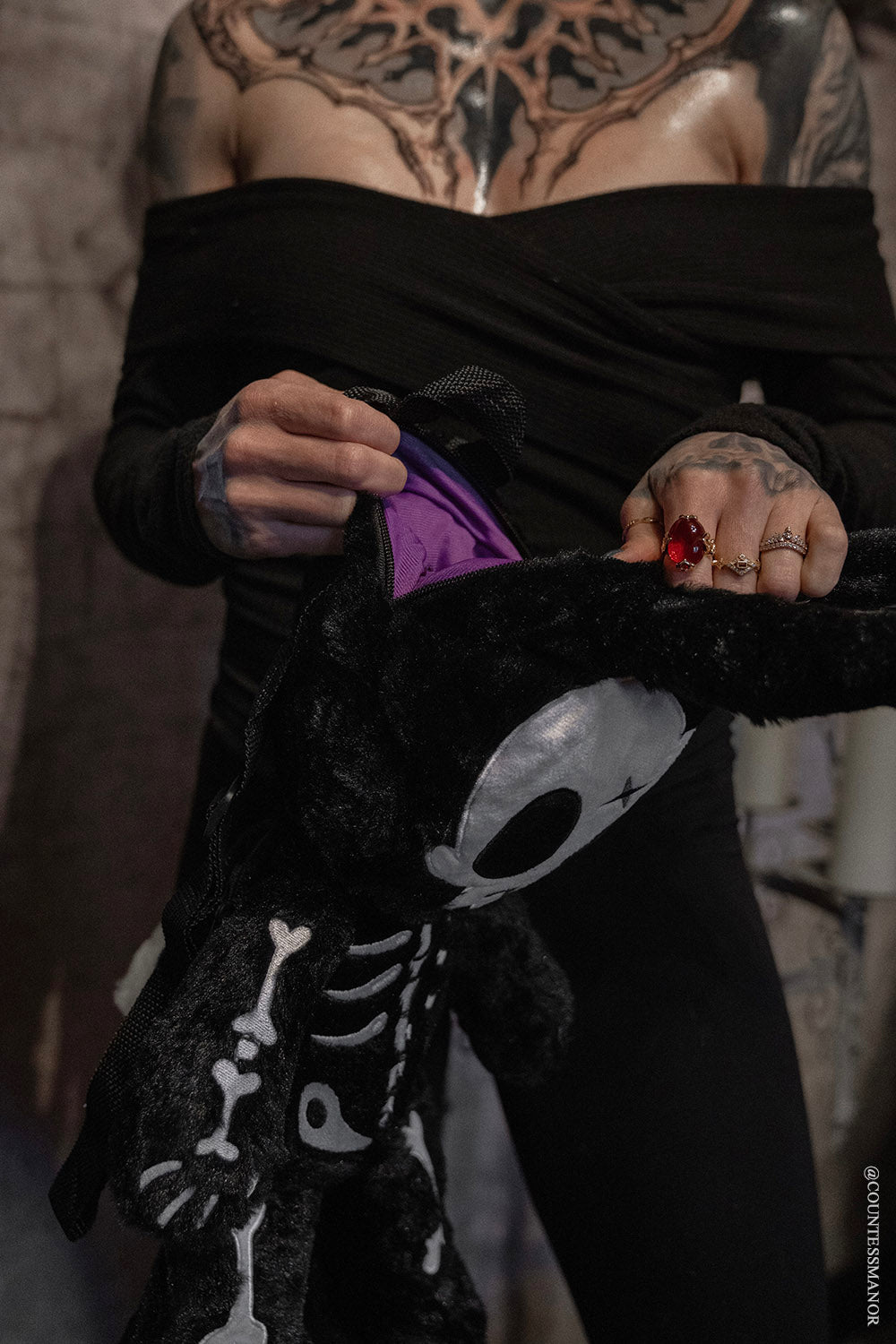 RIP Rabbit Plush Backpack