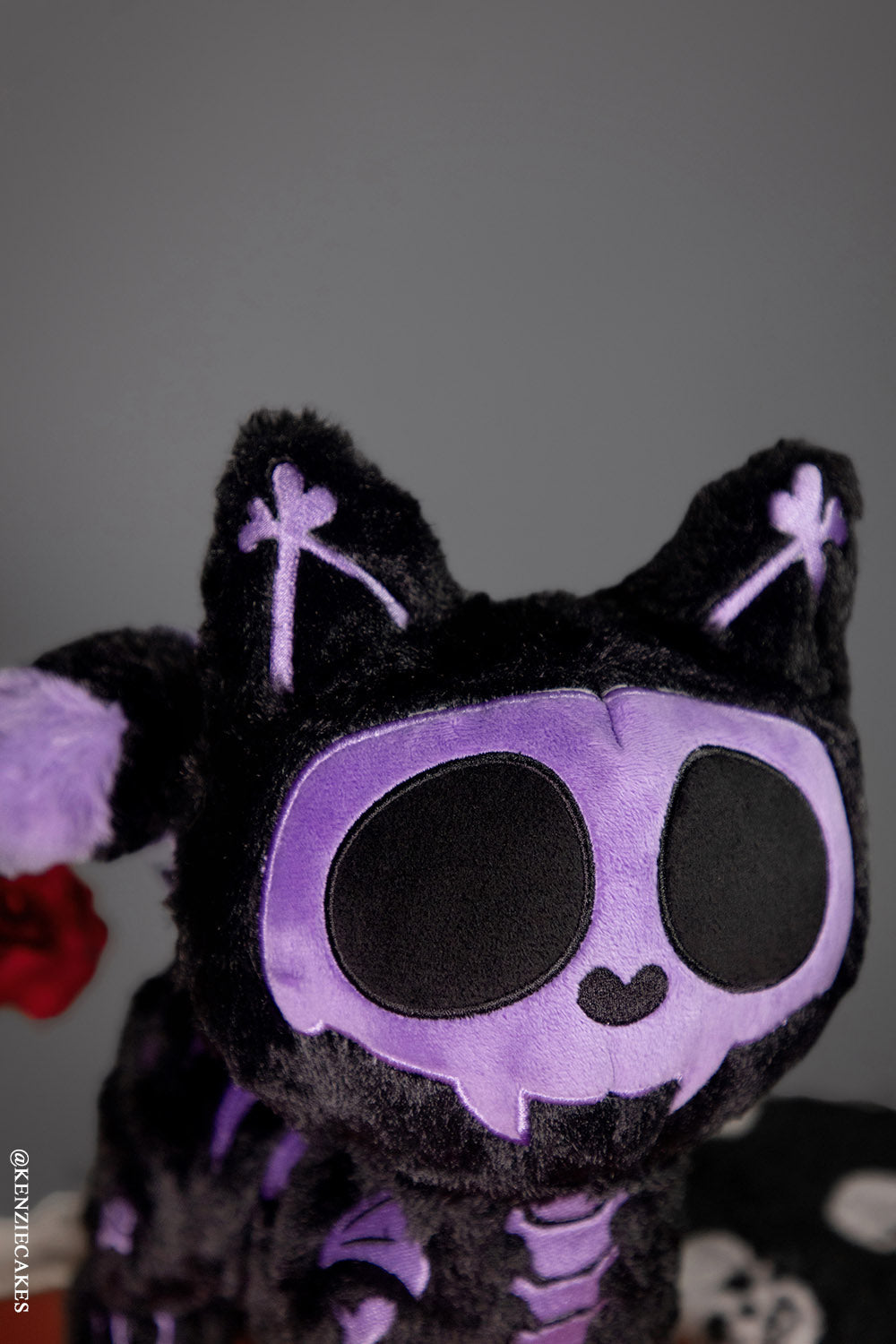 Skelekitty Plush Toy Purple Bones Limited Edition