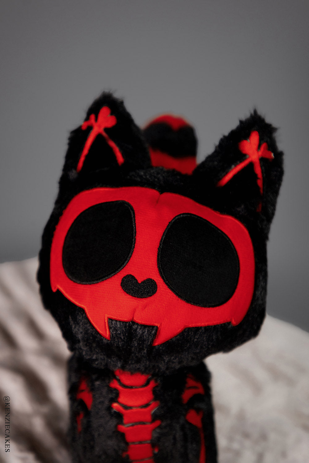 Skelekitty Plush Toy Red Bones Limited Edition