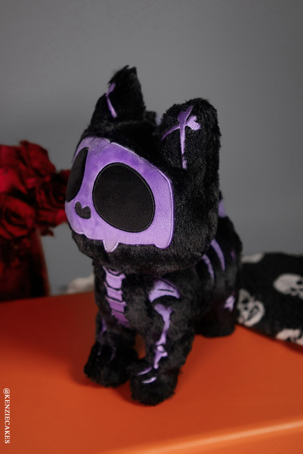 Skelekitty Plush Toy Purple Bones Limited Edition