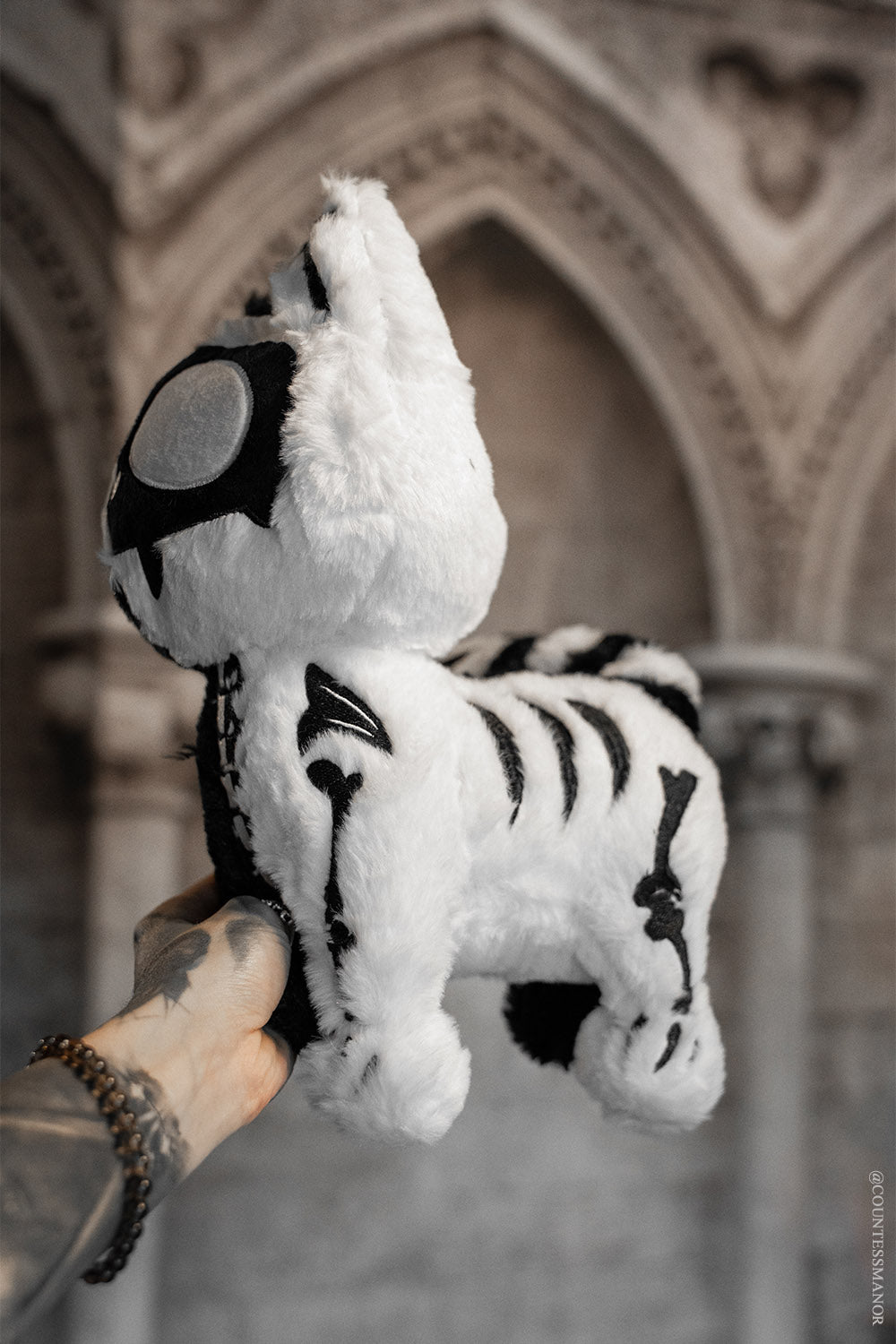Splitzokitty Plush Toy Black and White Limited Edition