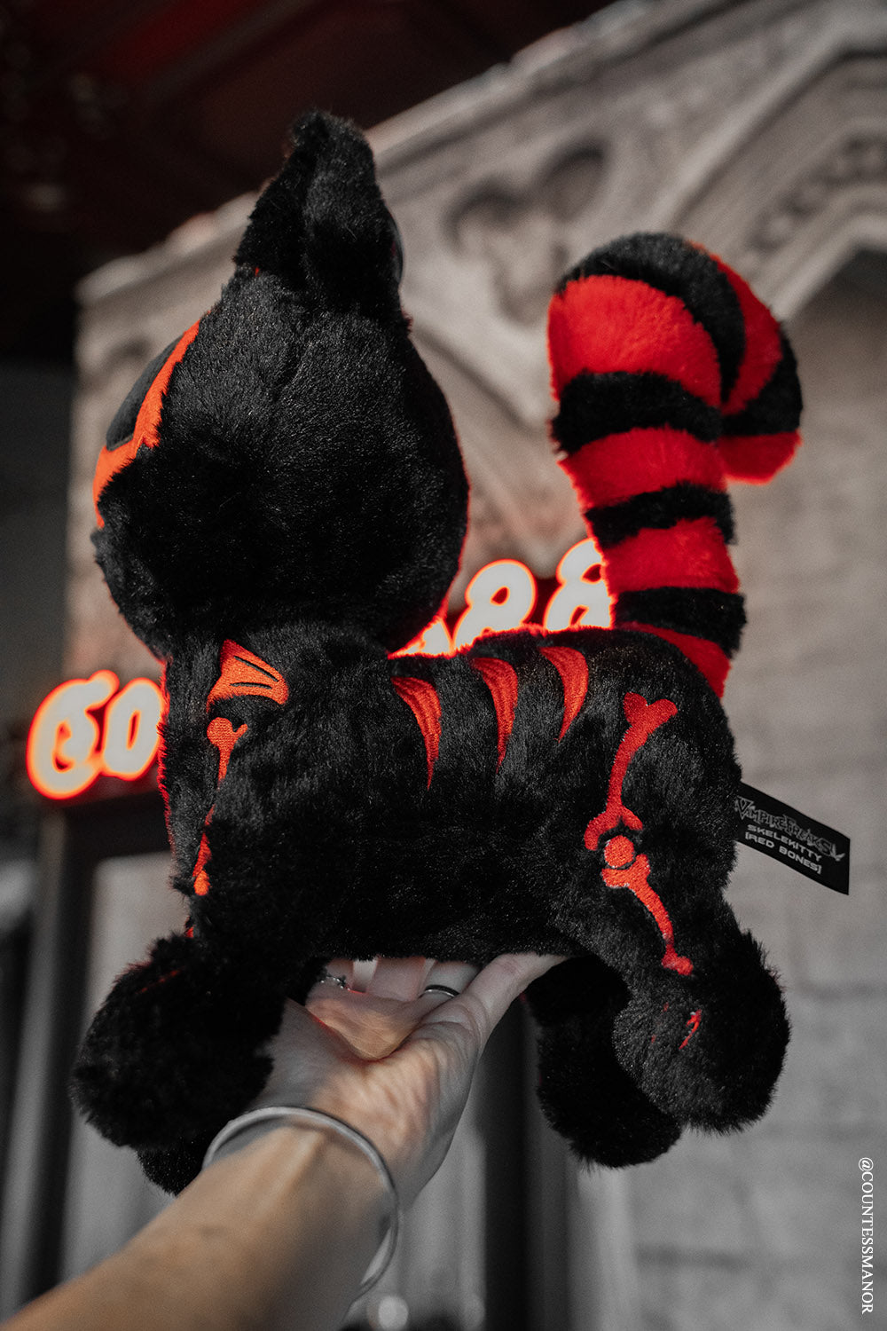 Skelekitty Plush Toy Red Bones Limited Edition